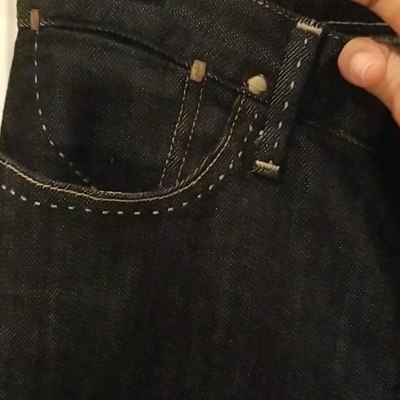 Gold Sign Misfit Dark straight leg jeans size 25 - Picture 7 of 9